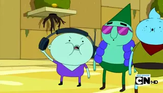 Adventure time-The pup gang meets lemongrab at 00:32 — BLUMBO