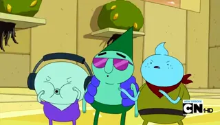 Adventure time-The pup gang meets lemongrab at 00:24 — TUFFY