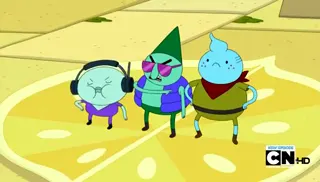 Adventure time-The pup gang meets lemongrab at 00:05 — JAMAICA