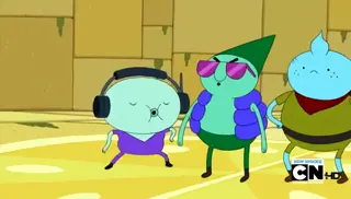 Adventure time-The pup gang meets lemongrab at 00:12 — JAMAICA