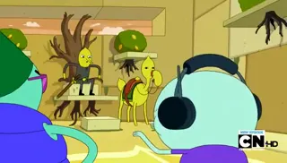 Adventure time-The pup gang meets lemongrab at 00:16 — LEMONGRAB