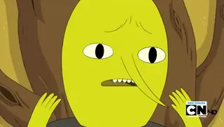 Adventure time-The pup gang meets lemongrab at 00:18 — LEMONGRAB