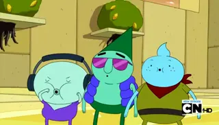 Adventure time-The pup gang meets lemongrab at 00:22 — LEMONGRAB