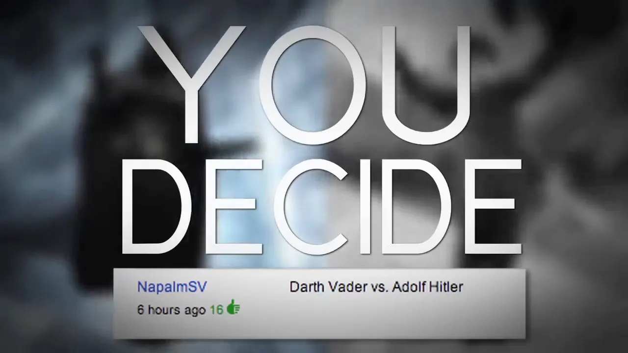 Darth Vader vs. Hitler — Epic Rap Battles at 01:21 — NARRATOR