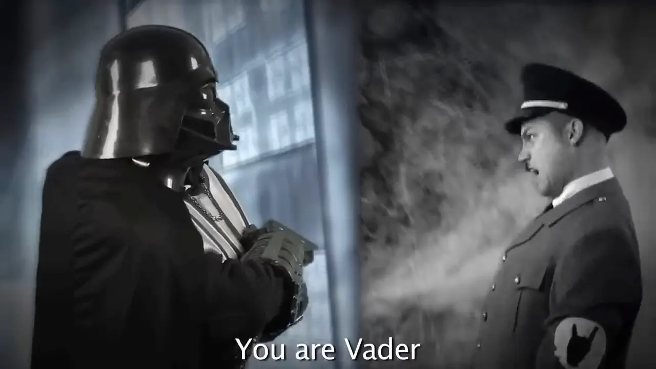 Darth Vader vs. Hitler — Epic Rap Battles at 00:16 — HITLER