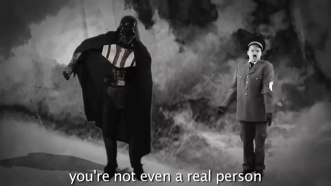 Darth Vader vs. Hitler — Epic Rap Battles at 00:28 — HITLER