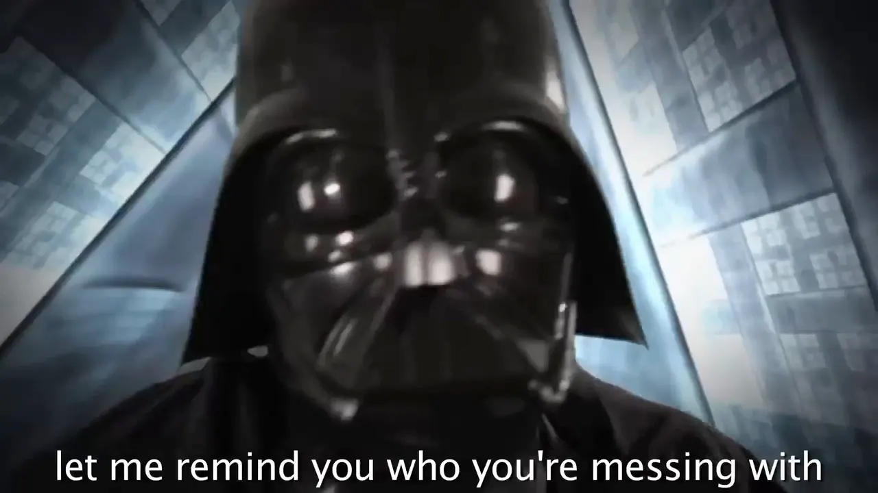 Darth Vader vs. Hitler — Epic Rap Battles at 00:45 — VADER