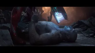 Guardians meet avengers at 01:28 — DRAX