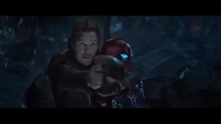Guardians meet avengers at 01:12 — STAR LORD